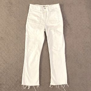 Zara high waisted white jeans - size eur 36, US 4